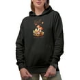 thumbnail image 1 of Fall Is My Favorite Color, Mushrooms & Autumn Leaves Art Merch Gift, Black Hooded Sweatshirt or Hoodie, 2XL, 1 of 5