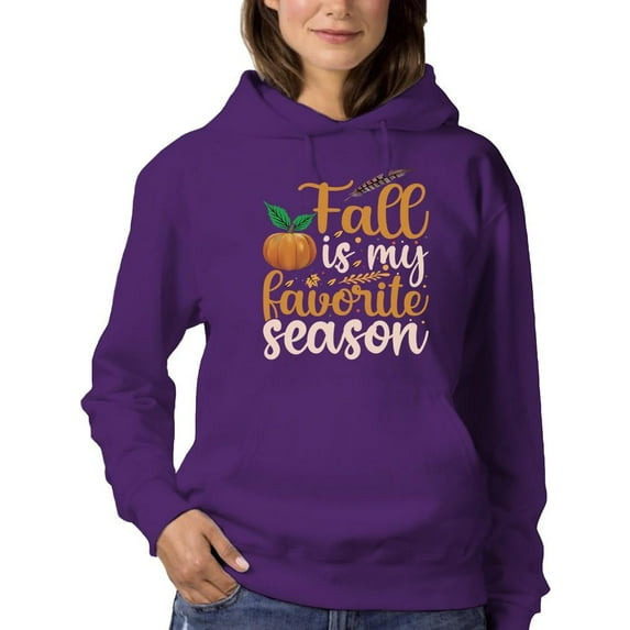 Fall Is My Favorite Season Hoodie Women -Image by Shutterstock, Female Large