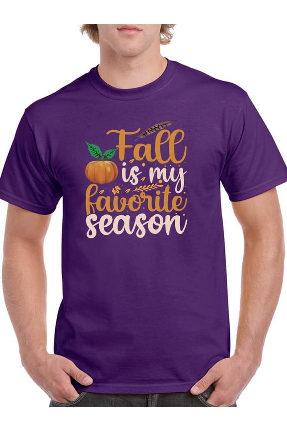 Fall Is My Favorite Season T-Shirt Men -Image by Shutterstock, Male Large