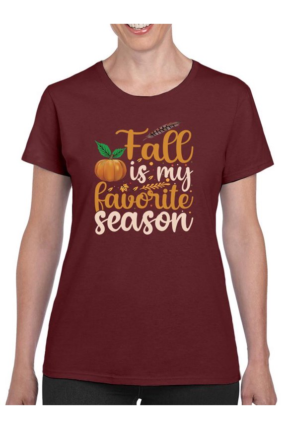 Fall Is My Favorite Season T-Shirt Women -Image by Shutterstock, Female x-Large