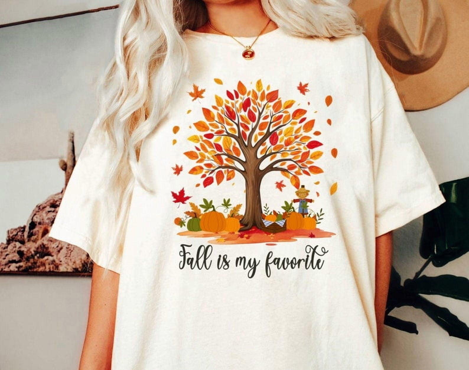 Fall Is My Favorite Tree Shirt Autumn Fall Leaves Trees Pumpkins Cozy Fall Is My Favorite Tree Shirt Autumn Fall Leaves Trees Pumpkins Cozy
