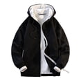 thumbnail image 1 of Fall Jacket Sevevn Mens Zip Up Hooded Sweatshirt Long Sleeve Casual Full-Zip Sweatshirt with Kanga Pockets, 1 of 3