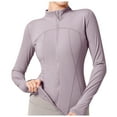 thumbnail image 1 of Hiking Crop Workout Tops Fall Jacket,Women's Slim Fit Full Zip Up Athletic Running Sports Workout Jacket With Pockets,Long Sleeve Sun Shirt Outerwear(Size:XL), 1 of 6