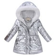 thumbnail image 1 of Fall Jackets for Toddlers Toddler Baby Girl（12M-6Y) Winter Puffer Jacket Coat Hooded Light Weight Padded Outwear, 1 of 9