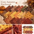 thumbnail image 1 of Fall Jelly Roll Fabric Christmas Fabric by the Yard Autumn Pumpkin Maple Leaf Plaid Cotton Bundles for Thanksgiving Harvest Quilting DIY Craft Sewing Projects,B-84PCS, 1 of 4