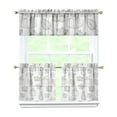 thumbnail image 1 of Fall Kitchen Curtains 24 Inch Short - 3 Panel Set, Autumn Harvest Print, Rod Pocket Window Treatment for Thanksgiving, Farmhouse, Cafe, Living Room - Machine Washable, 1 of 6