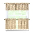 thumbnail image 1 of Fall Kitchen Curtains 24 Inch Short - 3 Panel Set, Autumn Harvest Print, Rod Pocket Window Treatment for Thanksgiving, Farmhouse, Cafe, Living Room - Machine Washable, 1 of 6