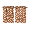 thumbnail image 1 of Fall Kitchen Curtains 36 Inch Short - 2 Panel Set, Autumn Harvest Print, Rod Pocket Window Treatment for Thanksgiving, Farmhouse, Cafe, Living Room - Machine Washable, 1 of 4