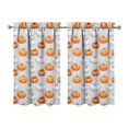 thumbnail image 1 of Fall Kitchen Curtains 39 Inch Short - 32Panel Set, Autumn Harvest Print, Rod Pocket Window Treatment for Thanksgiving, Farmhouse, Cafe, Living Room - Machine Washable, 1 of 4