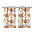 thumbnail image 1 of Fall Kitchen Curtains 39 Inch Short - 32Panel Set, Autumn Harvest Print, Rod Pocket Window Treatment for Thanksgiving, Farmhouse, Cafe, Living Room - Machine Washable, 1 of 4