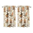 thumbnail image 1 of Fall Kitchen Curtains 39 Inch Short - 32Panel Set, Autumn Harvest Print, Rod Pocket Window Treatment for Thanksgiving, Farmhouse, Cafe, Living Room - Machine Washable, 1 of 4