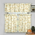 thumbnail image 1 of Fall Kitchen Curtains Valances and Tiers 3 Piece Set,Thanksgiving Orange Pumpkin Maple Leaves Rod Pocket Short Kitchen Tier Curtain over Sink Window,Farmhouse Cafe Curtains for Autumn Decor 36 Inch, 1 of 5