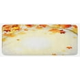 thumbnail image 1 of Fall Kitchen Mat, Soft Image of Faded Shedding Fall Leaves from Tree Motion in Nature Concept Print, Plush Decorative Kitchen Mat with Non Slip Backing, 47" X 19", Multicolor, by Ambesonne, 1 of 1