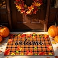 thumbnail image 1 of Fall Kitchen Mats,Fall Door Mat,Fall Door Mat Outdoor for Front Door, Fall Decorations for Home Welcome Doormat Non-Slip Washable Thanksgiving Pumpkin Hello Doormat(E 24*16in), 1 of 8