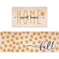 thumbnail image 1 of Fall Kitchen Mats Set of 2, Non-Slip Sweet Home Hello Fall Kitchen Rugs for Floor Seasonal Autumn Home Decor Low-Profile - 17x29 and 17x47 Inch, 1 of 6