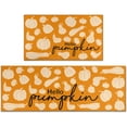 thumbnail image 1 of Fall Kitchen Rugs, Fall Decorations for Home Fall Kitchen Mats Set of 2, Non-Slip Backing Autumn Pumpkin Floor Mat, Fall Decor Harvest Thanksgiving Decor Holiday Rug 17"x47.2"+17"x30", 1 of 6