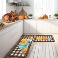 thumbnail image 1 of Fall Kitchen Rugs and Mats Set of 2, Non Slip Backing Thanksgiving Kitchen Rug Fall Decorations for Home Seasonal Farmhouse Fall Holiday Autumn Harvest Low-Profile Kitchen Floor Mat 17"X47"+17"X30", 1 of 6