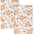 thumbnail image 1 of Fall Kitchen Towels 18x26 inch Burnt Orange Buffalo Plaid Decor Dish Towels Autumn Harvest Thanksgiving Seasonal Decoration Hand Towel Absorbent Dish Cloths for Home Kitchen Dining Set of 2, 1 of 6