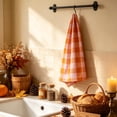 thumbnail image 1 of Fall Kitchen Towels Set of 2 for Decor Orange Buffalo Plaid | 16x28 Inch,Ultra Absorbent Leaves Autumn Dish & Hand Towels,Thanksgiving Harvest Seasonal Home Farmhouse Decorations, 1 of 6