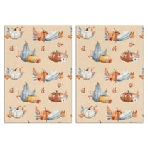 Fall Kitchen Towels Set Of 2, Absorbent and Soft Dish Towels for Farmhouse Decor, Country Kitchen.