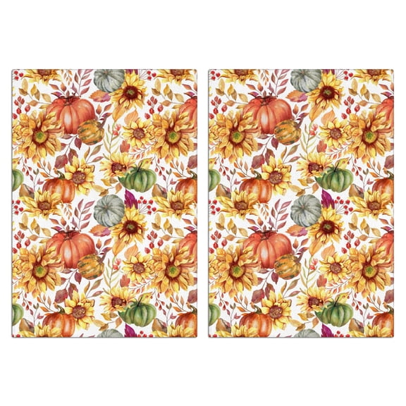 Fall Kitchen Towels Set Of 2, Absorbent and Soft Dish Towels for Farmhouse Decor, Country Kitchen.