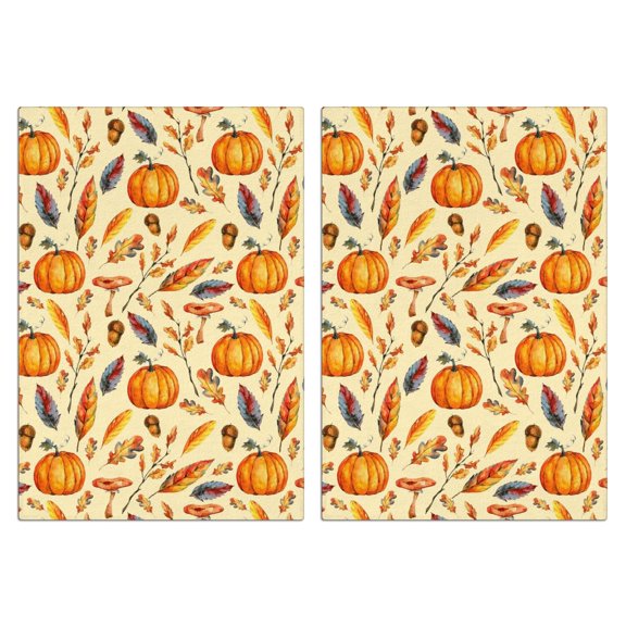 Fall Kitchen Towels Set Of 2, Absorbent and Soft Dish Towels for Farmhouse Decor, Country Kitchen.