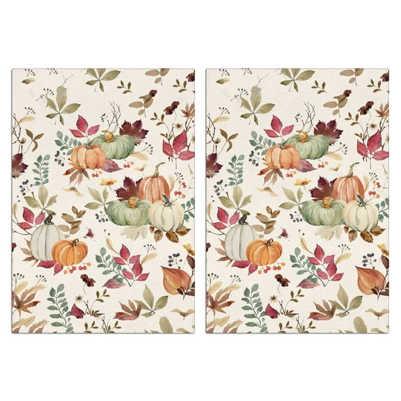 Fall Kitchen Towels Set Of 2, Absorbent and Soft Dish Towels for Farmhouse Decor, Country Kitchen.