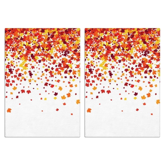 Fall Kitchen Towels Set Of 2, Absorbent and Soft Dish Towels for Farmhouse Decor, Country Kitchen.