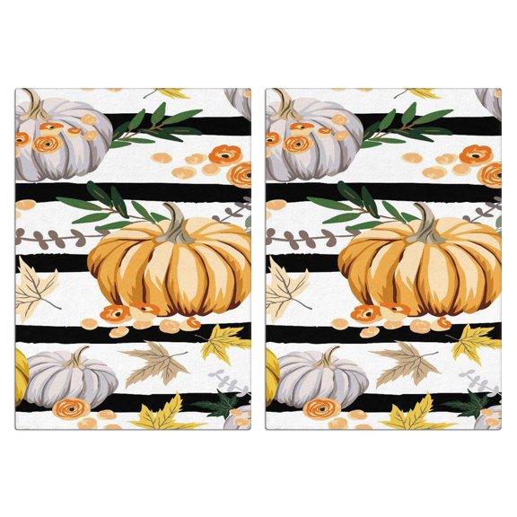 Fall Kitchen Towels Set Of 2, Absorbent and Soft Dish Towels for Farmhouse Decor, Country Kitchen.