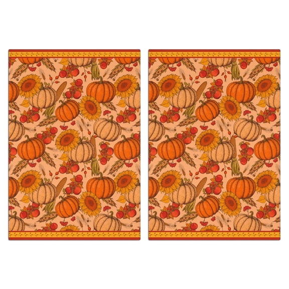 Fall Kitchen Towels Set Of 2, Absorbent and Soft Dish Towels for Farmhouse Decor, Country Kitchen.