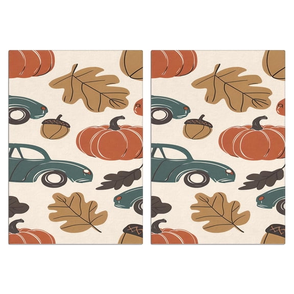 Fall Kitchen Towels Set Of 2, Absorbent and Soft Dish Towels for Farmhouse Decor, Country Kitchen.