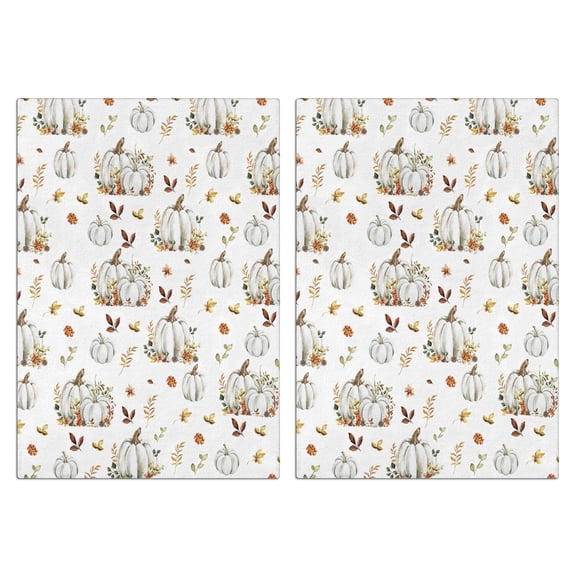 Fall Kitchen Towels Set Of 2, Absorbent and Soft Dish Towels for Farmhouse Decor, Country Kitchen.