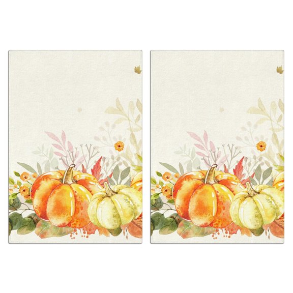Fall Kitchen Towels Set Of 2, Absorbent and Soft Dish Towels for Farmhouse Decor, Country Kitchen.