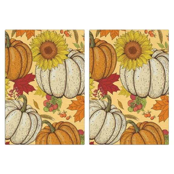 Fall Kitchen Towels Set Of 2, Absorbent and Soft Dish Towels for Farmhouse Decor, Country Kitchen.