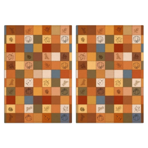 Fall Kitchen Towels Set Of 2, Absorbent and Soft Dish Towels for Farmhouse Decor, Country Kitchen.