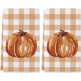 thumbnail image 1 of Fall Kitchen Towels Set of 2,18x26 Inch Pumpkin Hand Towels Hello Fall Decorations for Home Seasonal Autumn Thanksgiving Home Kitchen Decor Dishcloth, 1 of 6