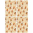 thumbnail image 1 of Fall Kitchen Towels Set of 4, Maple Leaves and Pumpkins, Absorbent Soft Bar Towels, Decorative for Farmhouse Kitchen, 1 of 3