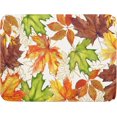 thumbnail image 1 of Fall Leaf Dish Drying Mat for Kitchen Counter ch Autumn Harvest Thanksgiving Maple Leaves Absorbent Reversible Microfiber Drainer Rack Mats Countertops Protector -, 1 of 7