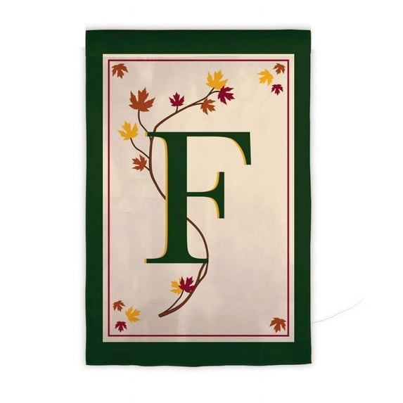 Fall Leaf Monogram, F
