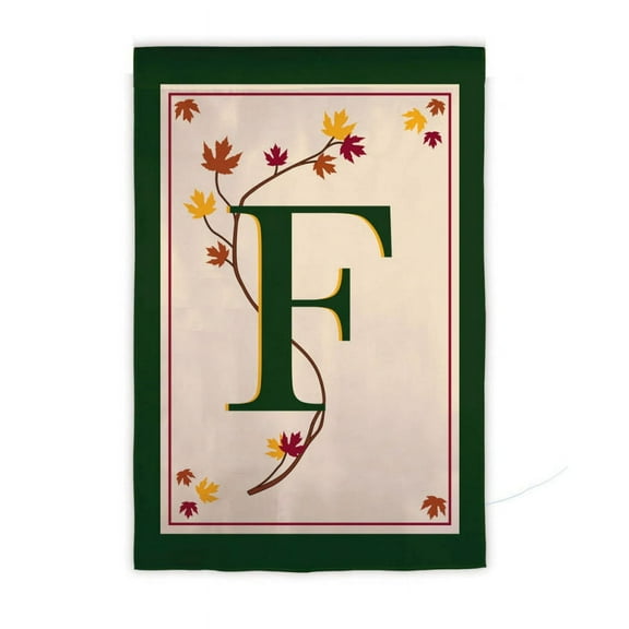 Fall Leaf Monogram, F