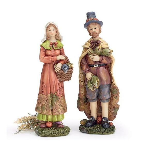 Fall Leaf Pilgrim Couple