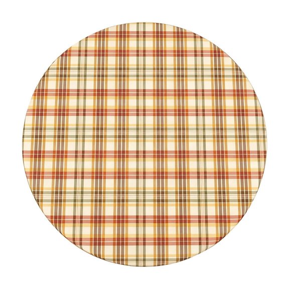 Fall Leaf Round Tablecloth, Rustic Farmhouse Thanksgiving Holiday Polyester Circle Table Cover for Dining Room Home Decor 47 In C