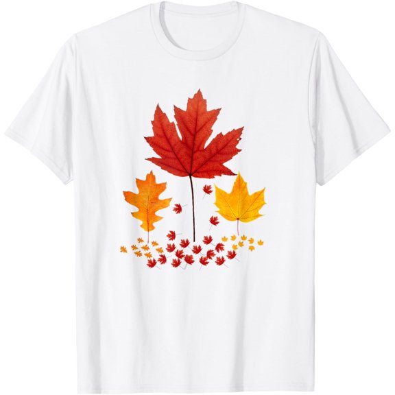 Fall Leaf Trees Autumn Leaves Red Orange Tree Maple T-Shirt mens t shirt,white,women,funny,misfits,men,journey