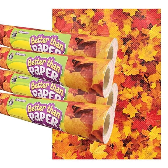 Fall Leaves Better Than Paper Bulletin Board Roll - Pack of 4