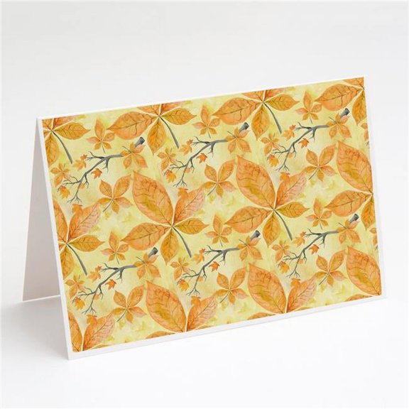 Fall Leaves & Branches Greeting Cards & Envelopes - Pack of 8