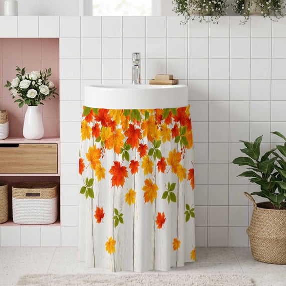 Fall Leaves Cabinet Curtains 11