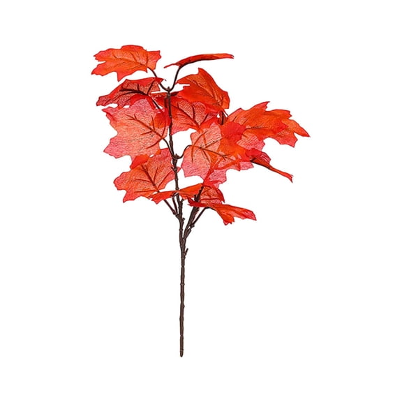 Fall Leaves Decor Artificial Maple Leaves Stems Branches Fall Autumn Leave for Thanksgiving Table Centerpieces Decoration for Home Decor, Weddings, Crafts, Events