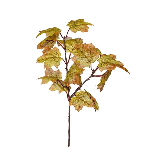Fall Leaves Decor Artificial Maple Leaves Stems Branches Fall Autumn Leave for Thanksgiving Table Centerpieces Decoration for Home Decor, Weddings, Crafts, Events