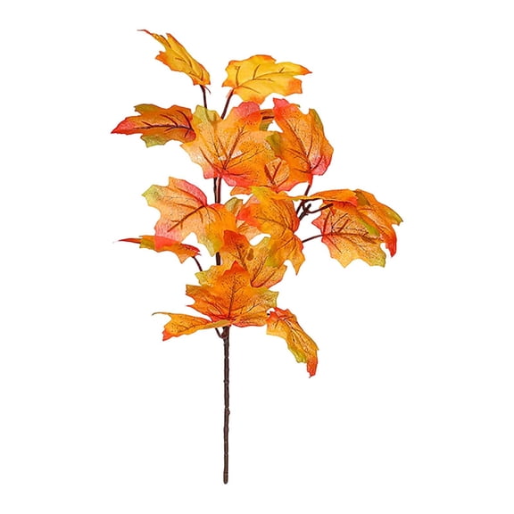 Fall Leaves Decor Artificial Maple Leaves Stems Branches Fall Autumn Leave for Thanksgiving Table Centerpieces Decoration for Home Decor, Weddings, Crafts, Events