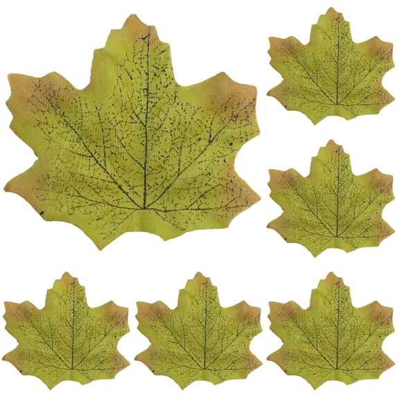 Fall Leaves, Fake Fall Leaves Autumn Maple Leafs, Fall Leaves for Crafts, Artificial Faux Fall Foliage,Fall Party Table Wedding Decor, Fall and Thanksgiving Decorations